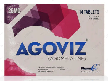 Agoviz 25mg Tablets 14's